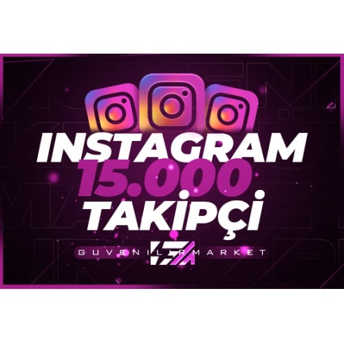  15000 İnstagram Gerçek Takipçi - GARANTİLİ